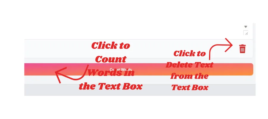 word counter delete document