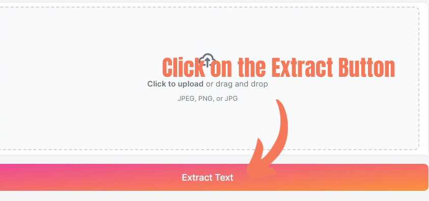 DomainnSEOTools Extract Text from Image Upload or Click the Extract Button